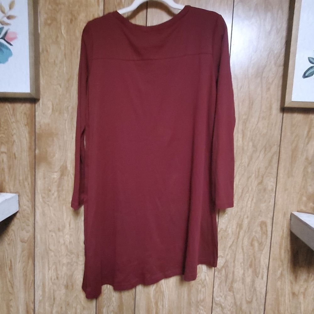 Korsis | Long Sleeve T-Shirt Tunic Dress | Size L - Picture 6 of 6
